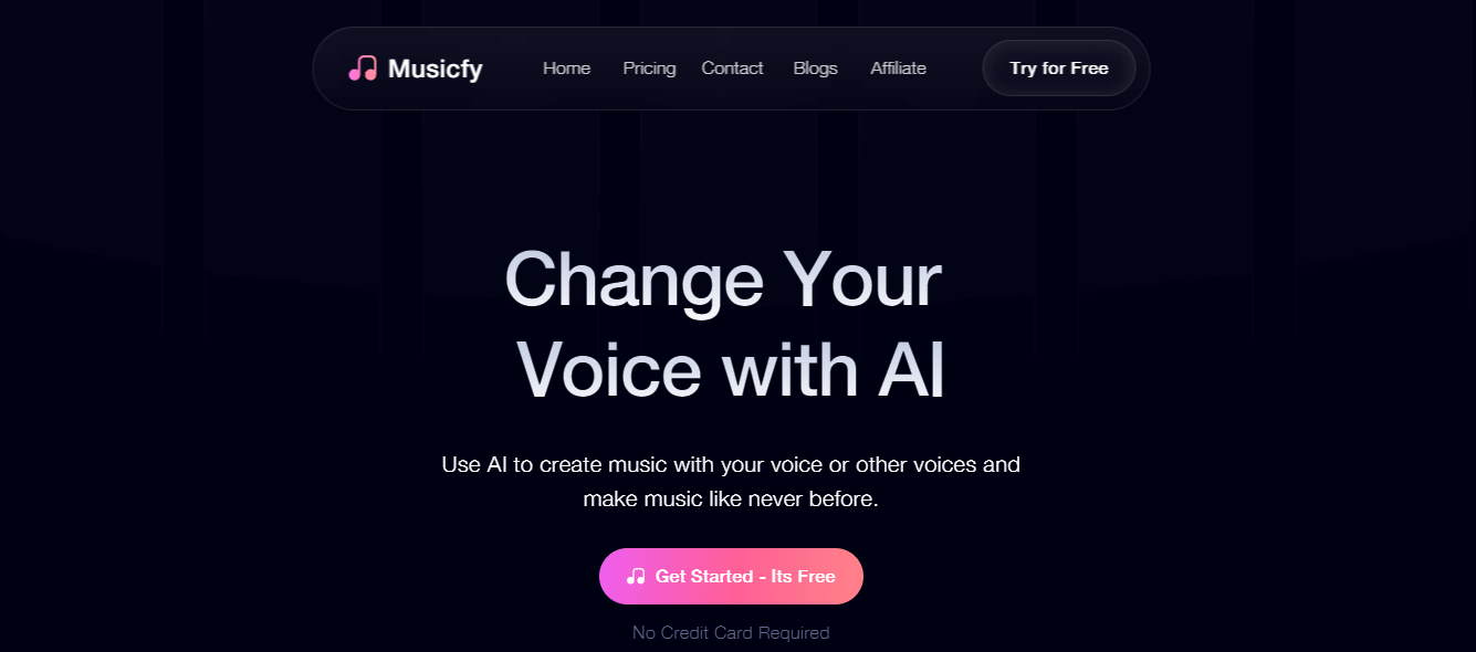 Musicfy verändert Ihre Stimme mit KI